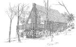 Client's Home Rendering - Pen & Ink
